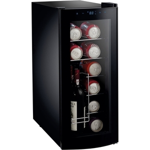 lot 8986 image: Frigidaire Beverage Cooler - Curved Door, Black, (EFRW1225-B-CU)