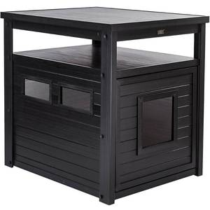 lot 8998 image: New Age Pet Cat Litter Box Cover and End Table, Espresso