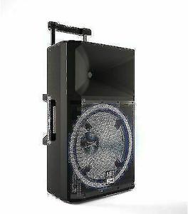 lot 276 image: Altec Lansing ALP-L2200PK Lightning Series Indoor Outoor Ultra Powerful Bluetooth 2200 Peak Watt Speaker with Party Lights and Built in Media Player