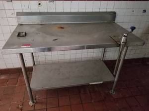 lot 3595 image: 4ft Stainless Table