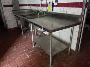 lot 3597 image: 10ft Stainless Sink
