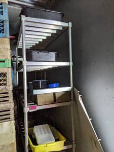 lot 3589 image: Shelving And Contents, Items Need Cleaned