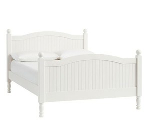 lot 47707 image: Catalina Full size Headboard Footboard Simply White