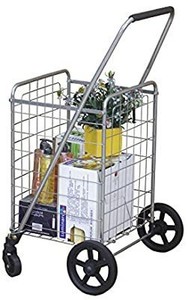 lot 1012 image: Grocery Utility Shopping Cart, Easily Collapsible and Portable