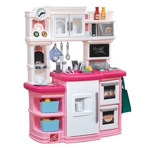 lot 1024 image: Step2 GREAT GOURMET KITCHEN SOFT PINK with 35 Piece Accessory Set