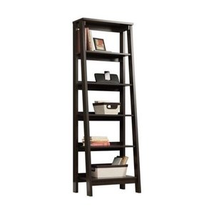 lot 1075 image: Sauder Trestle 5-Shelf Bookcase, Jamocha Wood Finish