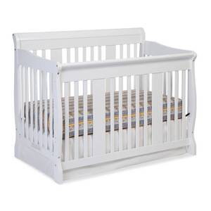 lot 1080 image: Storkcraft Tuscany 4 in 1 Convertible Crib White