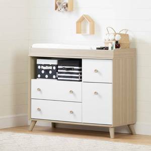 lot 1086 image: Yodi - Changing Table with Drawers and Open Storage