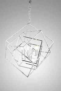 lot 1099 image: Modern, Transitional, Traditional 6 Light Square Modern Chandelier