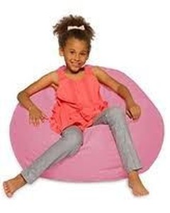 lot 1104 image: Posh Large Bean Bag Chair with Polyester Cover BLG-BP021