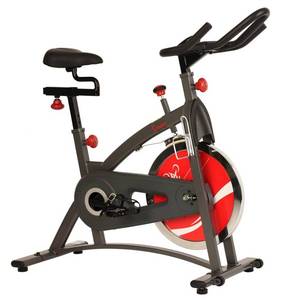 lot 1116 image: Sunny Health & Fitness Indoor Cycling Exercise Bike, Belt Drive - SF-B1423