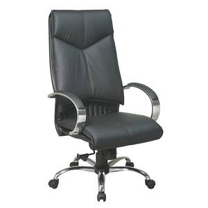 lot 6919 image: Deluxe High Back Leather Office Chair
