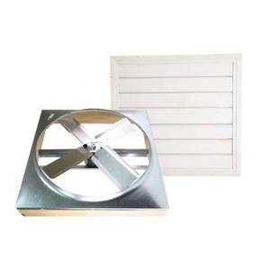 lot 6922 image: Cool Attic CX302DDWT Direct Drive 2-Speed Whole House Attic Fan with Shutter, 30 Inch