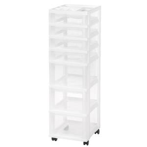 lot 6926 image: IRIS USA, Inc. MC-343 New Mini Chest, 7 Drawer, White