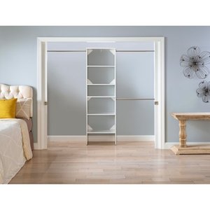 lot 6930 image: ClosetMaid Suite Symphony 25 Wide Closet System Starter Tower - Pure White