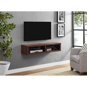 lot 6931 image: Martin Furniture Floating TV Console, 48, Columbian Walnut