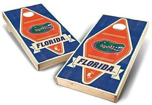 lot 6945 image: PROLINE NCAA College 2 x 4 Cornhole Board Set - Vintage