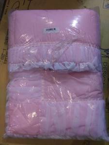 lot 6953 image: Baby Doll Sweet Touch Baby 4 Piece Crib Bedding Set, Pink