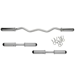 lot 6972 image: Marcy - Olympic Curl BarDumbbell Handle Combo