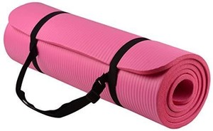 lot 6999 image: BalanceFrom GoYoga All-Purpose 12-Inch Extra Thick High Density Anti-Tear Exercise Yoga Mat with Carrying Strap