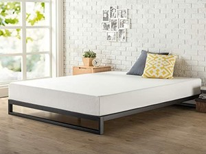 lot 7254 image: Zinus Trisha 7 Inch Heavy Duty Low Profile Platforma Bed Frame  Mattress Fou...