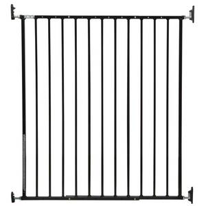 lot 7256 image: Storkcraft Easy Walk-Thru Tall Metal Baby Gate - Black
