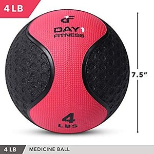 lot 7264 image: Medicine Exercise Ball with Dual Texture for Superior Grip by Day 1 Fitness