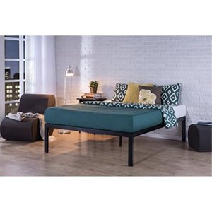 lot 7291 image: zinus quick snap tm 18 inch platform bed frame  mattress foundation  with less than 3 inch spacing  wooden slat support  no bolts or nuts, easy assembly, full