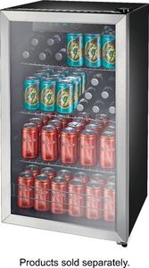 lot 7296 image: Insignia�� - 115-Can Beverage Cooler - Stainless steel