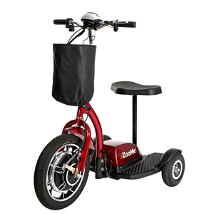 lot 2513 image: Drive Medical ZooMe Three Wheel Recreational Power Scooter - Red