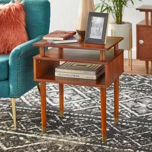 lot 2555 image: Simple Living Margo End Table, Walnut