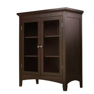 lot 2556 image: Classique Espresso Double-door Floor Cabinet by Essential Home Furnishings