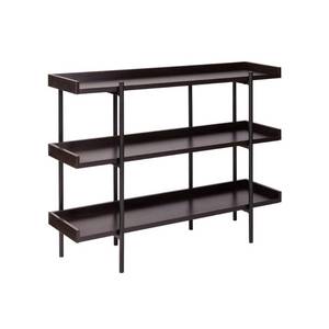 lot 2558 image: OneSpace Modern Etagere Wood and Steel 3 Shelf Display