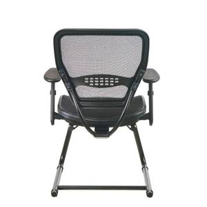 lot 2577 image: MeshSeat and Back Deluxe Visitors Chair by OSP Home Furnishings