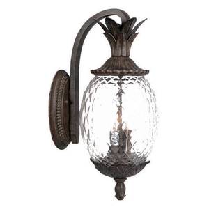 lot 2589 image: Acclaim Lighting Lanai Collection Wall-Mount 3-Light Outdoor Black Coral Light Fixture