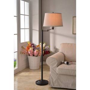lot 2603 image: Pedara Swing Arm Floor Lamp by Design Craft