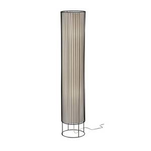 lot 2607 image: Adesso Black Wire Vaughn Floor Lantern with Foot Step Switch by Adesso