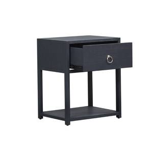lot 2611 image: Midnight Wire Brushed Denim 1-shelf Accent Table by Liberty