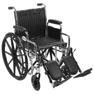 lot 2614 image: Drive Medical Chrome Sport Wheelchair