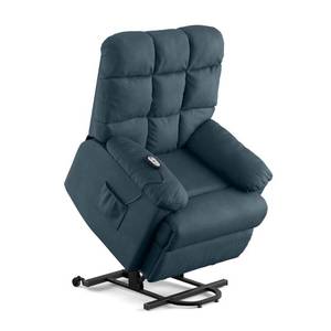 lot 2529 image: ProLounger Power Recline and Lift Chair in Blue Microfiber