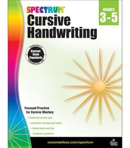 lot 40014 image: Spectrum Cursive Handwriting (Paperback)