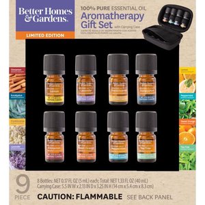 lot 40047 image: Better Homes & Gardens 100% Pure Essential Oils 9 Pack Travel Set