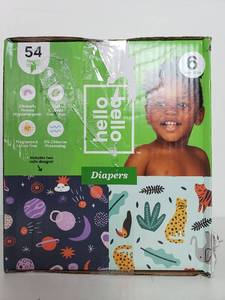 lot 40067 image: Hello Bello Diapers Club Box - Wild Things & Galacti-Cuties - Size 6 (54ct)