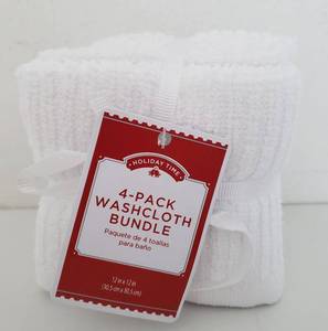 lot 40115 image: Mainstays Washcloth Bundle 4 Pack