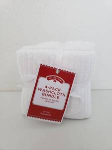 lot 40117 image: Mainstays Washcloth 4 Pack Bundle