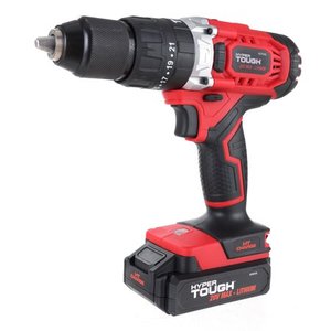 lot 40130 image: Hyper Tough 20V Max Lithium-ion Cordless 2 Speed Hammer Drill, AQ75036G