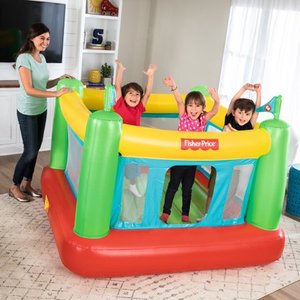 lot 40132 image: Fisher-Price Bouncesational Bounce House with Built-in Pump