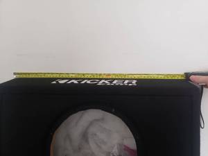 lot 40140 image: Kicker 10 inch Speaker Box