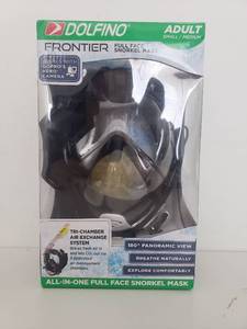lot 40141 image: Dolfino Frontier All-in-one Full Face Snorkel Mask - Adult(smallmed) -