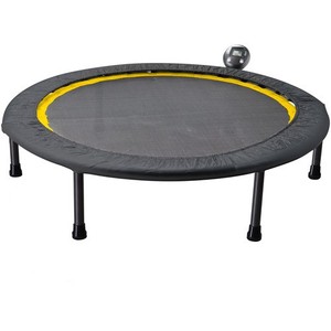 lot 40142 image: Golds Gym 36-Inch Trampoline Circuit Trainer, Black